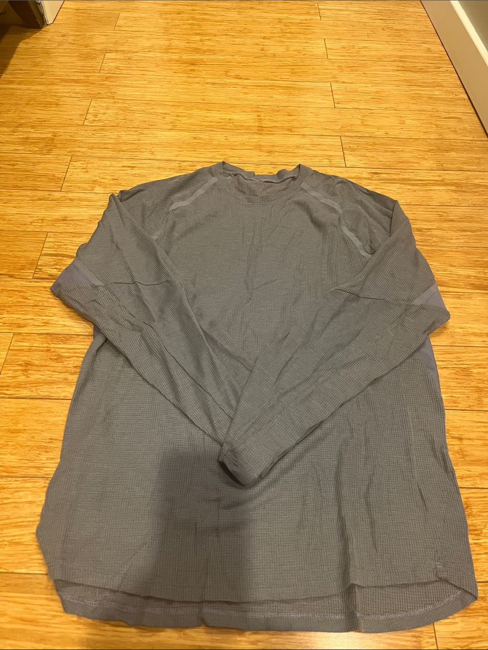 lululemon athletica Men's Long-Sleeve Waffle Crew in Gray